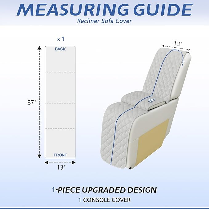 Arfntevss Recliner Sectional Couch Covers 1OO% Waterproof L Shape Sofa Cover