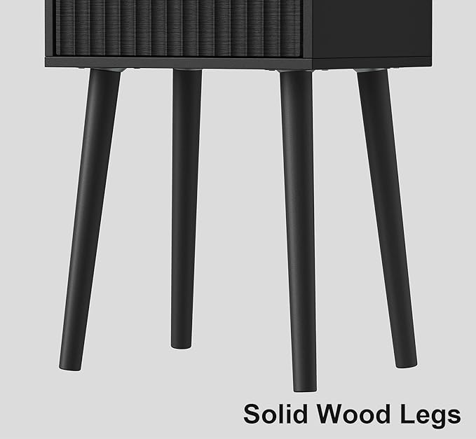 LAATOOREE Nightstand Set of 2, Small Bed Side Table