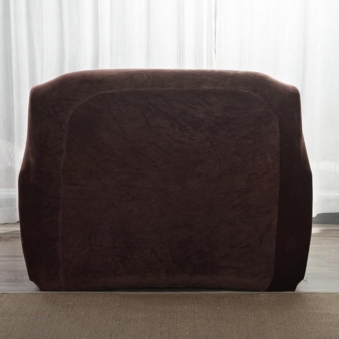 vctops 1-Piece Velvet Plush Stretch Chair Sofa Slipcover Soft Fuzzy Fluffy