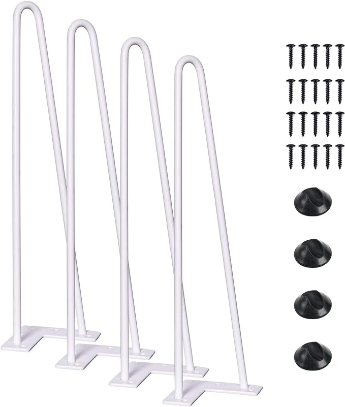 SMARTSTANDARD 16 Inch Heavy Duty Hairpin Furniture Legs, Metal Home DIY Projects