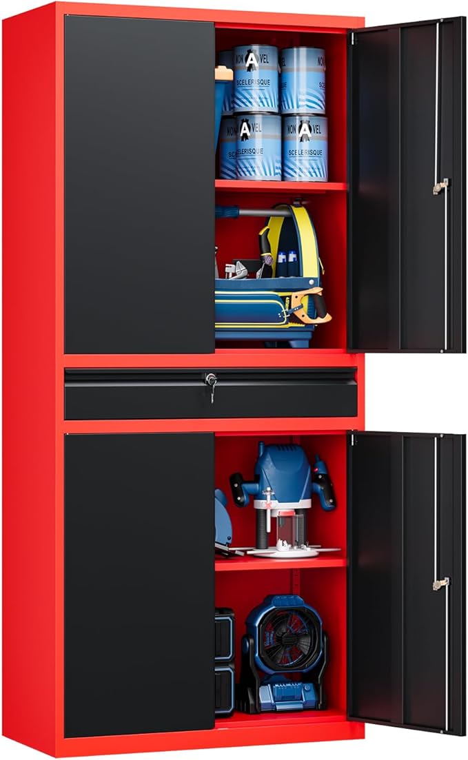 Yizosh Metal Garage Storage Cabinet