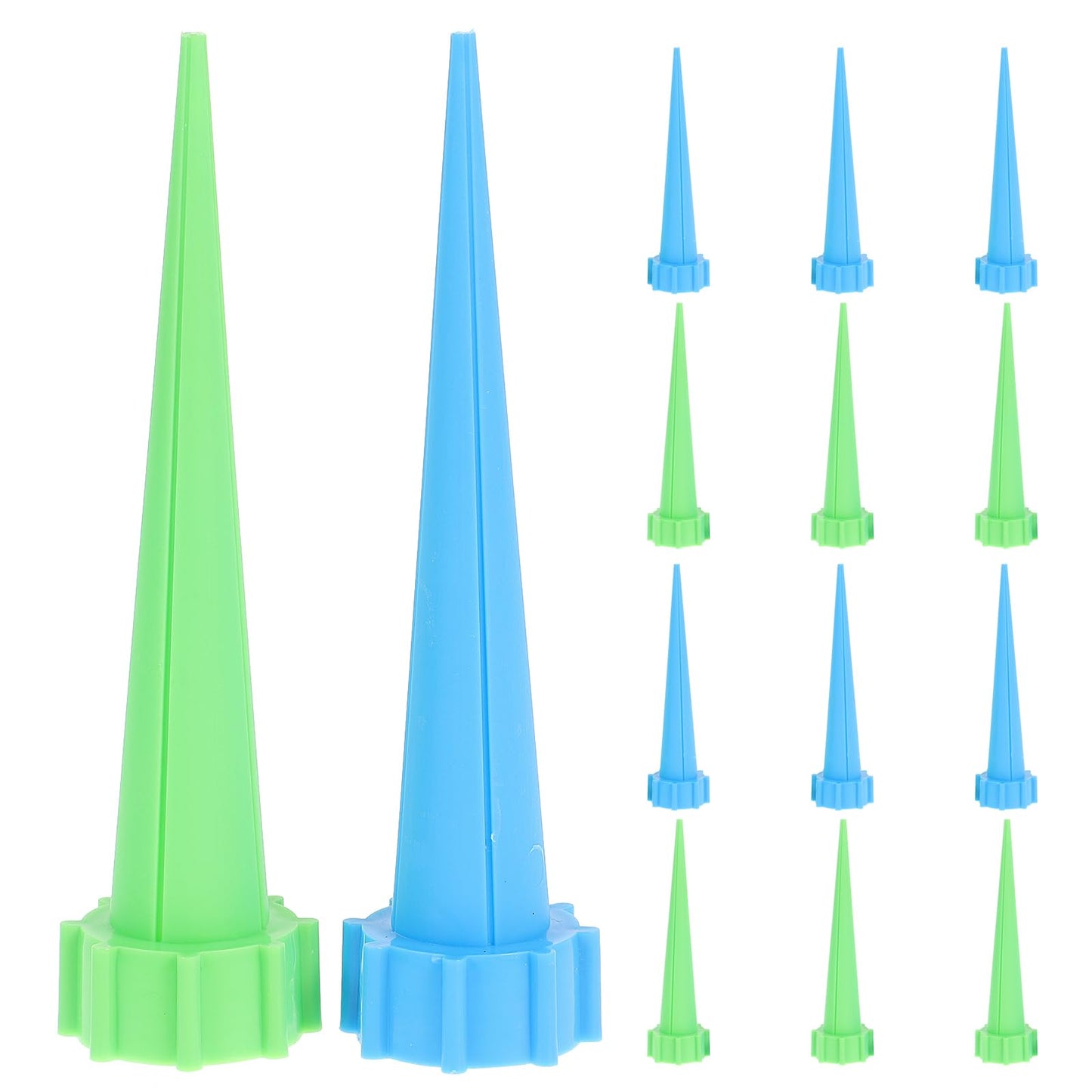 Operitacx Automatic Flower Waterer 16Pcs Self Watering Spikes Plastic Slow Drip Plant Waterer Compatible with 1 Inch Neck Bottles Indoor Outdoor Garden Irrigation