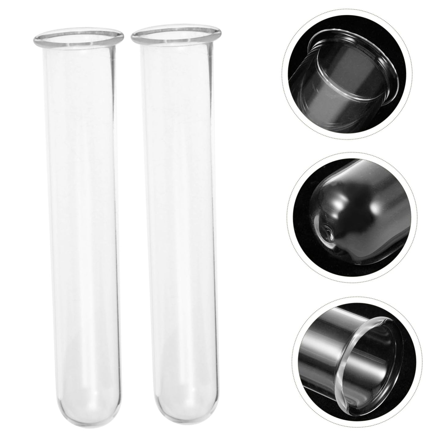 CIYODO 4pcs Glass Hydroponic Test Tube Vase for Flowers Geometric Terrarium Home Plant Decor Propagation Vases