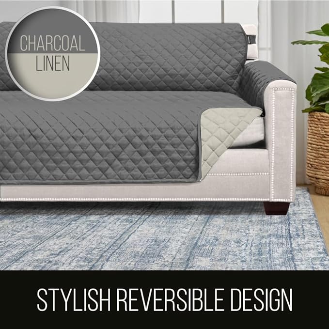 Sofa Shield® Couch Slip Covers for Dogs, Reversible Furniture Protector