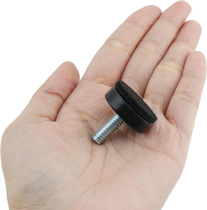 KUMGROT 1/4 Inch Furniture Leg Risers, Table Leg ExtendersWith Black Felt Pads