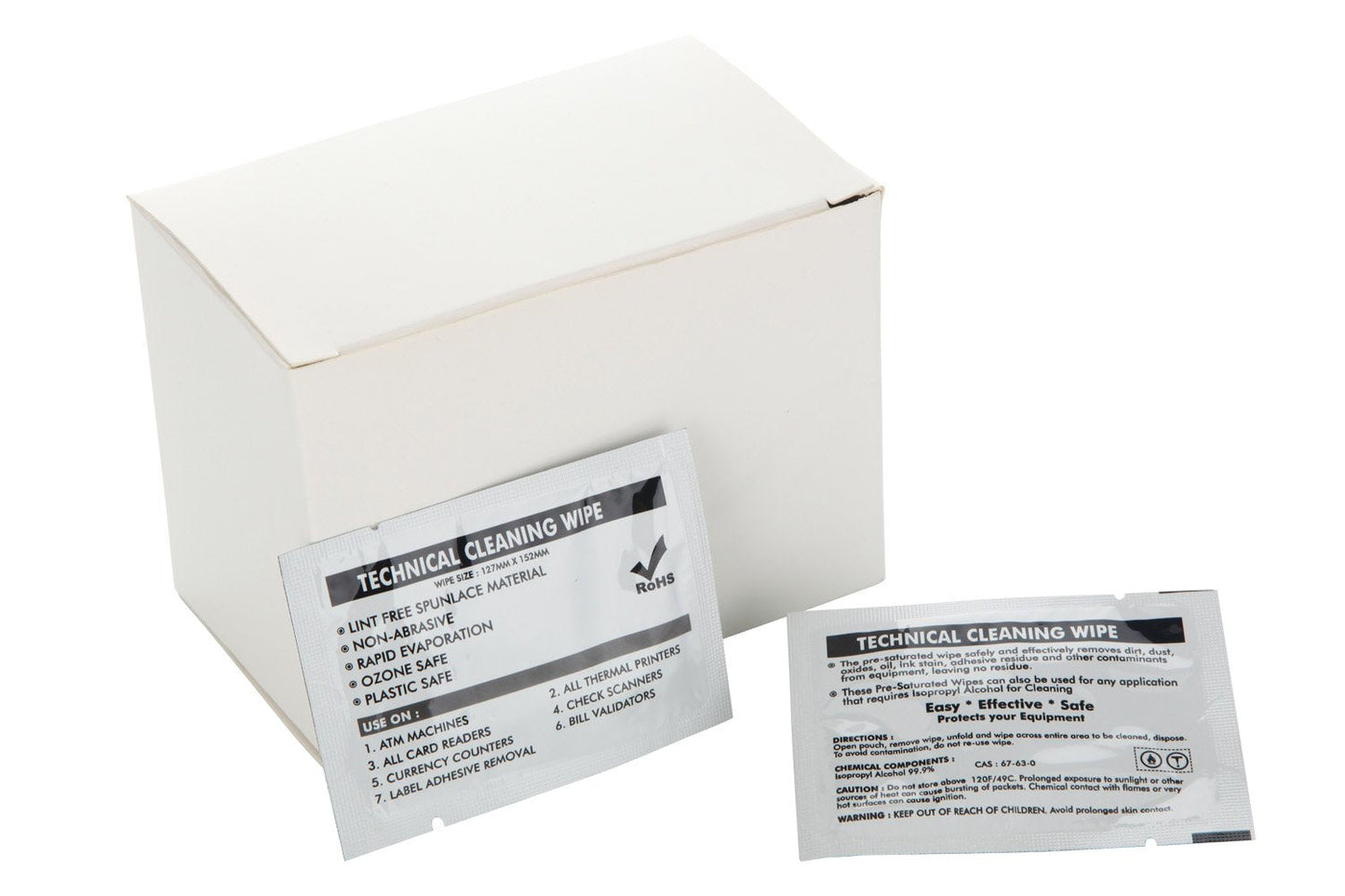 Cleanmo Large Non Woven Wipe,Surface Clean Phone/Wheel/Window，40/Box