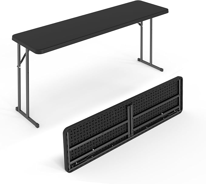 VINGLI 5 FT Narrow Folding Table, Home Work