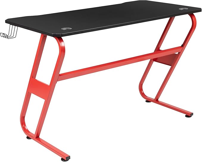 Flash Furniture Fisher Red Gaming Ergonomic Desk