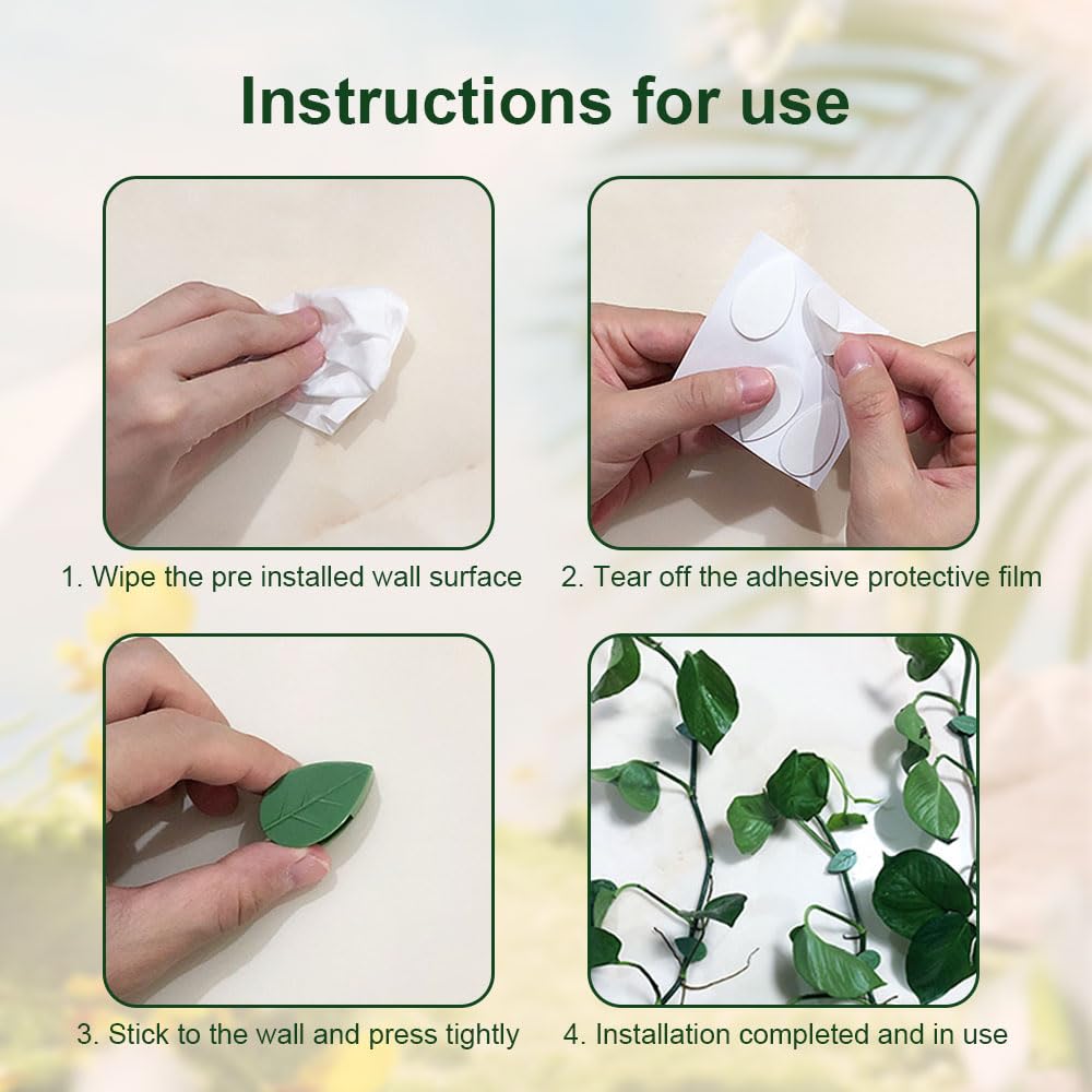Plant Climbing Artifact Fixture Clip, 2026 New Plant Clips for Climbing Plants, Mini Leaf Clips Plant Support Clips with Adhesive Stickers, Self-Adhesive Invisible Wall Vines Fixing Clips (30 PCS)