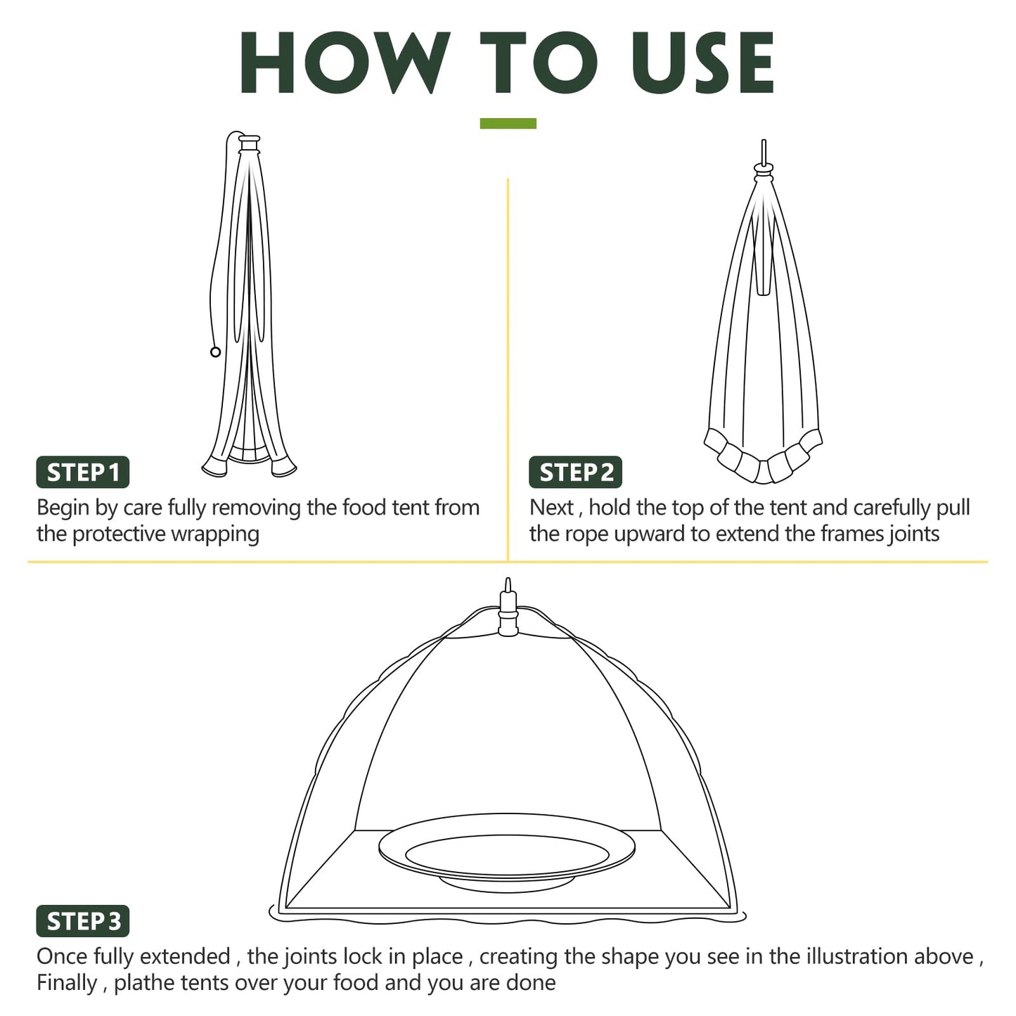 Sawysine 4 Pack Mesh Plant Cover Reusable Screen Cloche Dome Plant Protector Tent Collapsible Umbrella for Outdoor Garden Greenhouse Vegetable Flowers Strawberry from Animals(17 x 17 Inch,White)