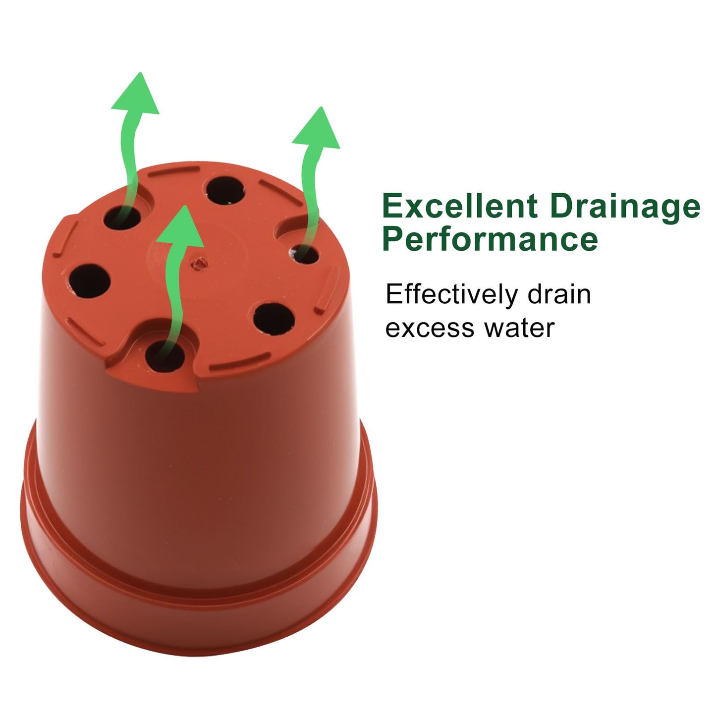 verkelly 50 Pack 2 Inch Mini Plastic Plant Pots with Drainage Holes - Small Round Nursery Seedling Pots Ideal Seedling Starters