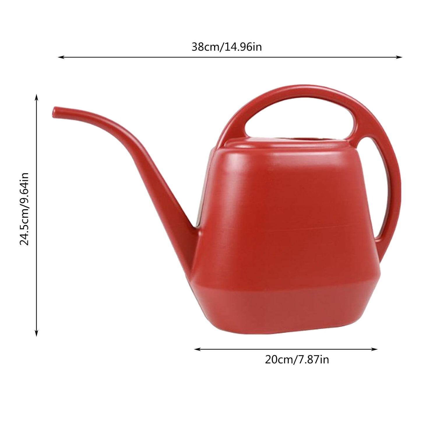 Watering Can Indoor Plants, 1 Gallon Large Capacity Thickened Plastic Long Spout Watering Can with Ergonomic Handle,Durable Small Watering Can for Indoor Plants Bonsai House Flower Garden Office