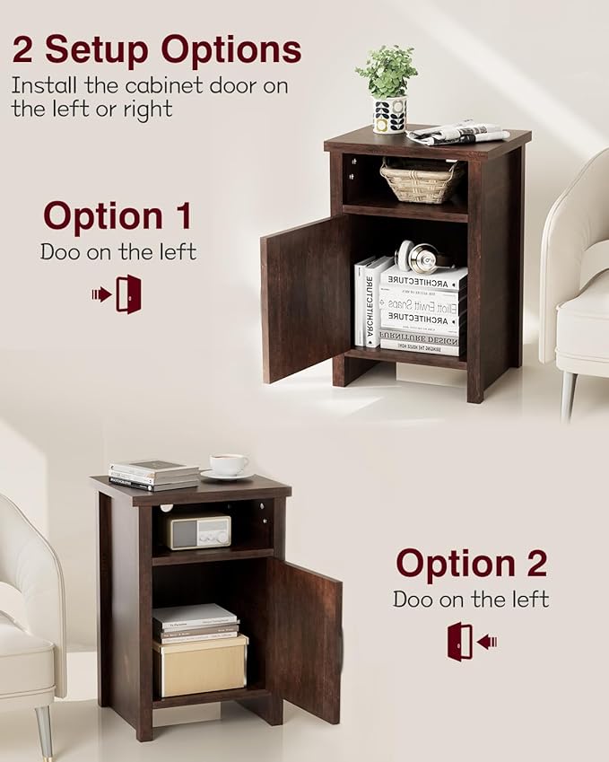 YESHOMY Farmhouse Modern Nightstand