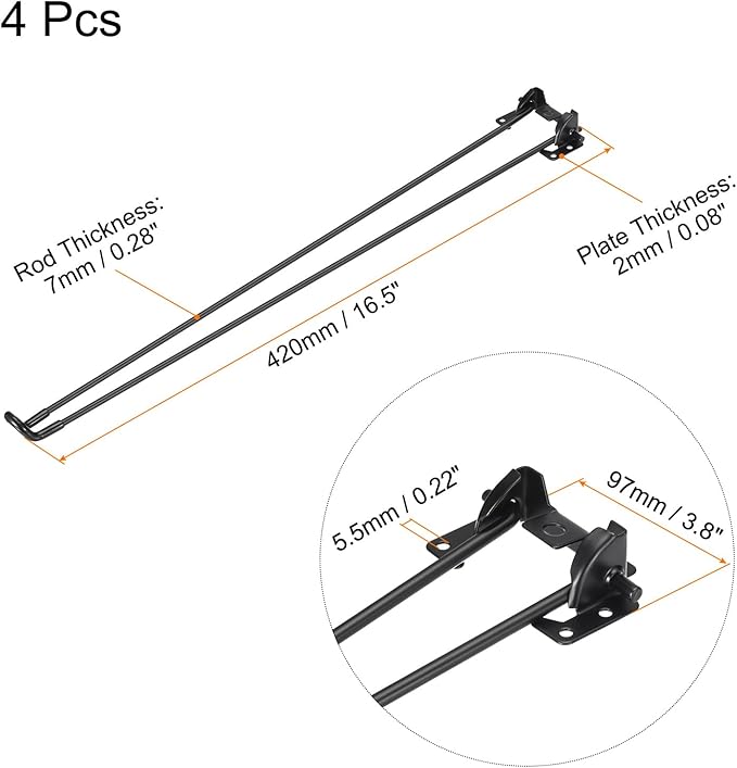 uxcell Folding Table Legs