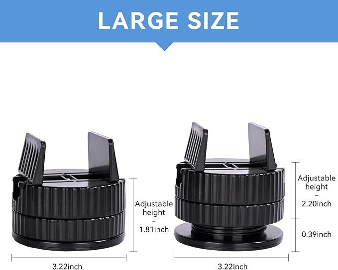 4 Pack Heavy Duty Bed Risers