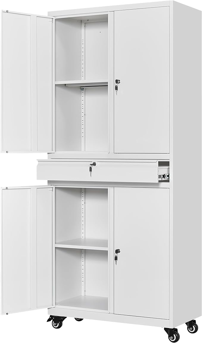 Yizosh Metal Garage Storage Cabinet