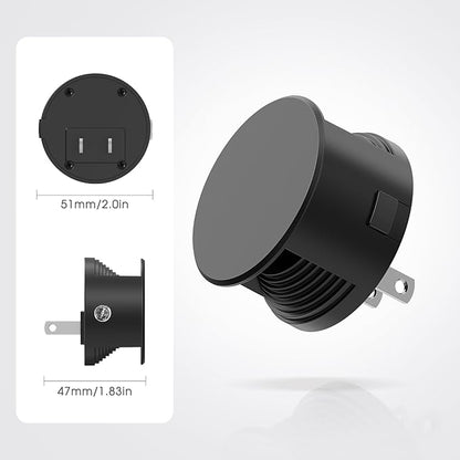 Briignite Night Lights Plug into Wall [2 Pack], Dusk to Dawn Sensor Nightlight, Brightness Adjustable, 5000K Daylight White, Dimmable Plug in Night Light for Bedroom, Hallway, Stairs, Kitchen