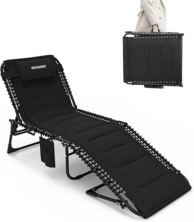 Outdoor Folding Lounge Chair Padded