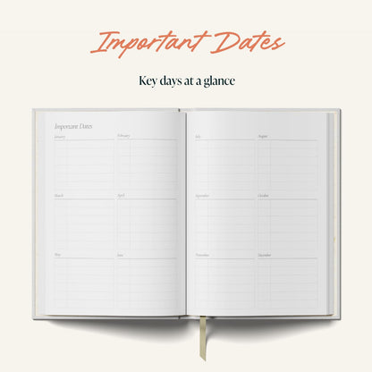 Yop & Tom Undated Daily Planner - Productivity Planner - Weekly and Daily Organizer with Time Slots - Purple & Orange