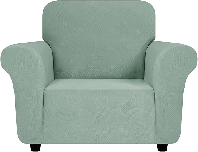 ZNSAYOTX Super Stretch Chair Slipcover, New Striped Sofa Chair Covers