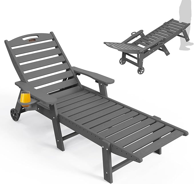Ciokea Lounge Chair Outdoor, Oversized Chaise Lounge Chair