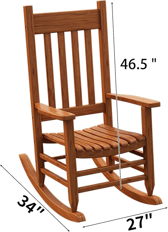 Oversized Outdoor Wooden Rocking Chair