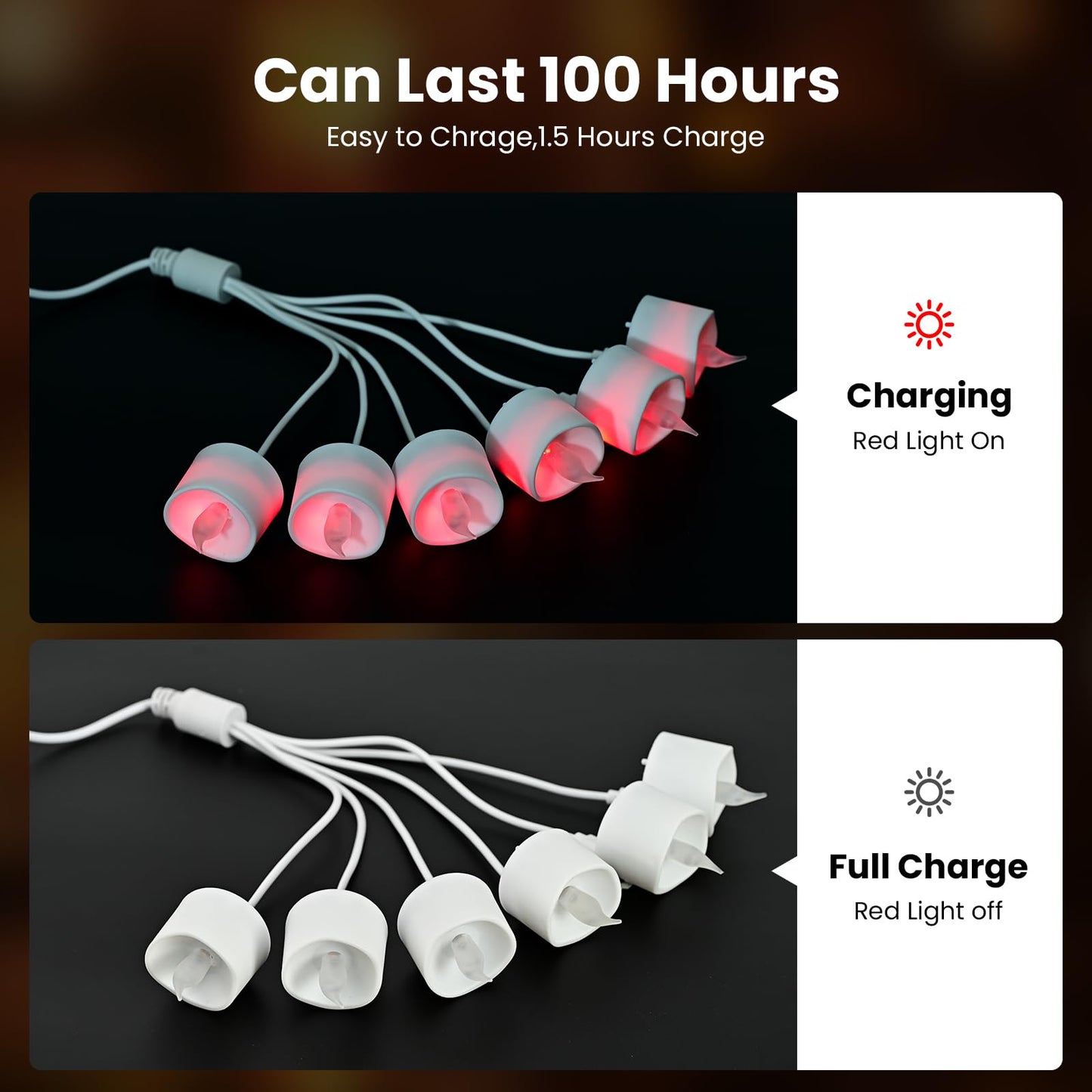 JOSU Rechargeable Flameless Tea Lights Candles with Remote Timer, Battery Operated LED Tealight Candles with 2 x 6-Port USB-C Cable for Votive Wedding Table Centerpiece Home Aniversary Decor, 12-Pack