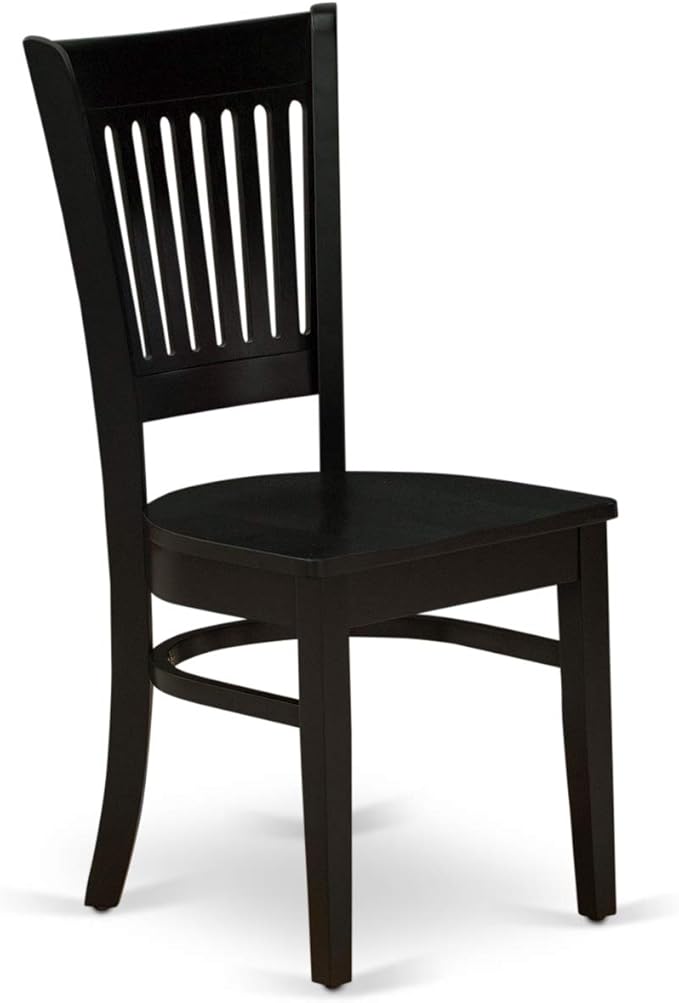 East West Furniture ANVA5-BLK-W 5 Piece Modern Dining Table Set Includes a