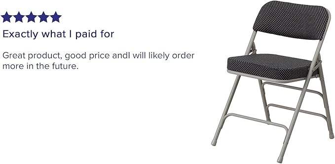 Flash Furniture HERCULES Series Premium Curved Triple Braced & Double Hinged