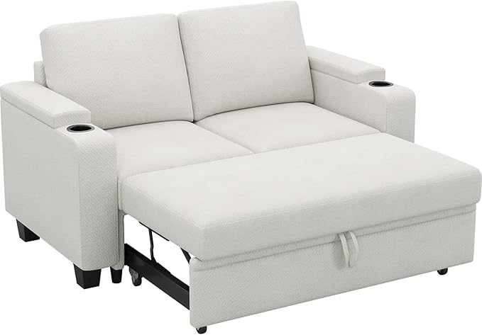 Belffin Chenille Sectional Sleeper Sofa