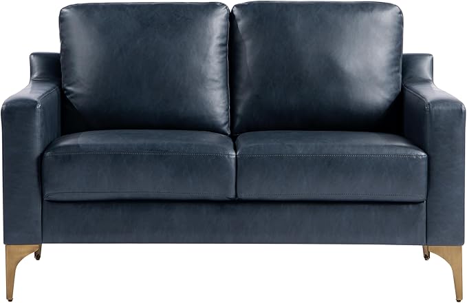 Serta Triton 55.5" Loveseat, Transitional Modern, Dreamcoil Comfort, Metal Legs