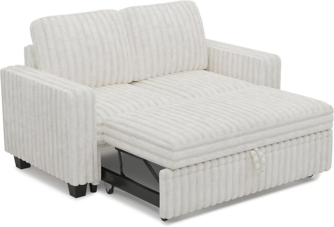 Belffin Corduroy Sectional Sleeper Sofa