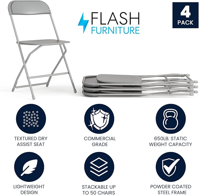 Flash Furniture Hercules Series Plastic Folding Chair
