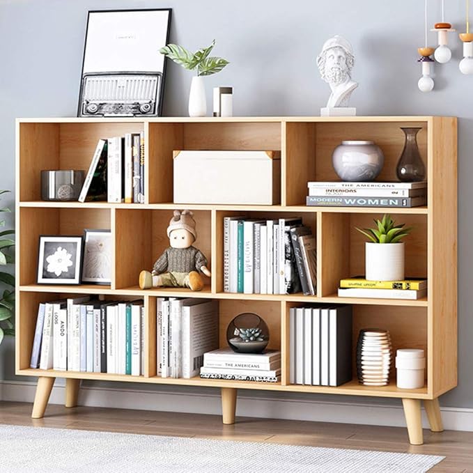 IOTXY Wooden Open Shelf Bookcase