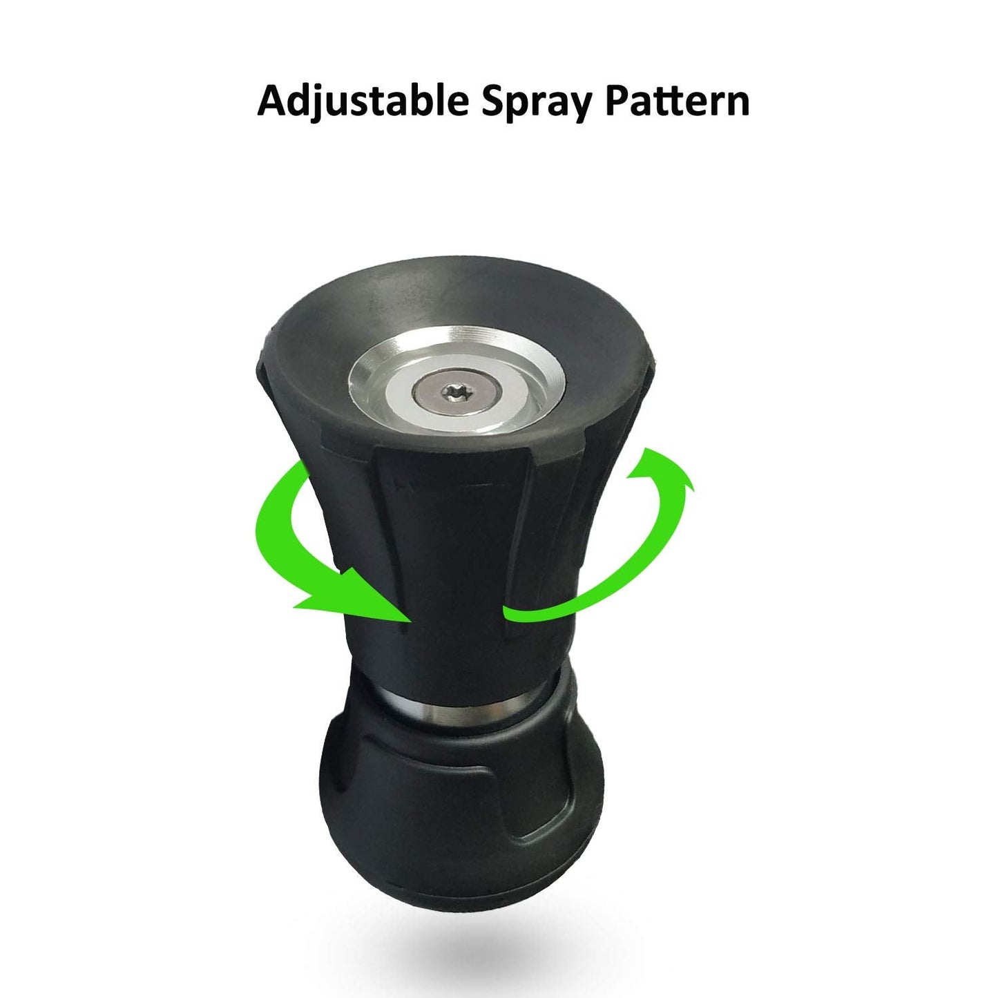 2 Pack Heavy Duty Fireman Style Hose Nozzle - Fits All Standard Garden Hoses - High Pressure Sprayer Nozzle to Wash Your Car or Water Your Garden – Leak Proof (Black)