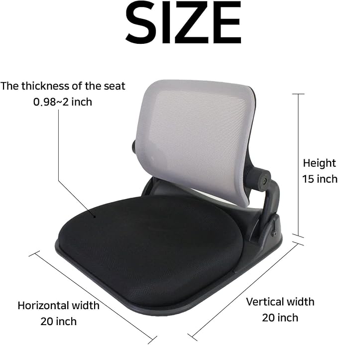 Patented Floor Chair with Back Support