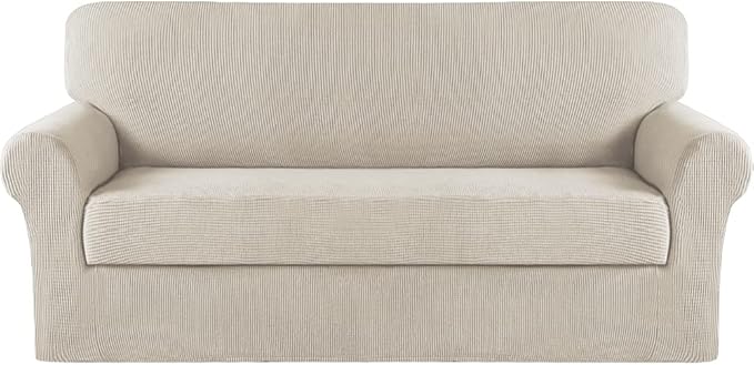 Turquoize Stretch Sofa Slipcover 2 Pieces Sofa Cover Couch Cover