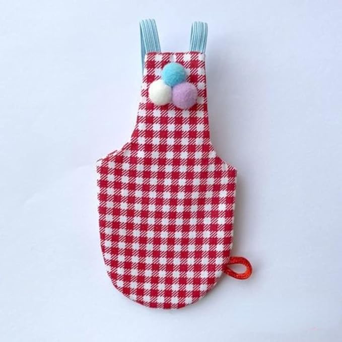 Bird Flight Suits Diapers, Parrot Flight Suits Diapers for Monk Parakeets, Cockatiels Flight Suits, Parrot Clothes, Bird Training Nappy Suit Liners Clothes (Red,Lovebird)