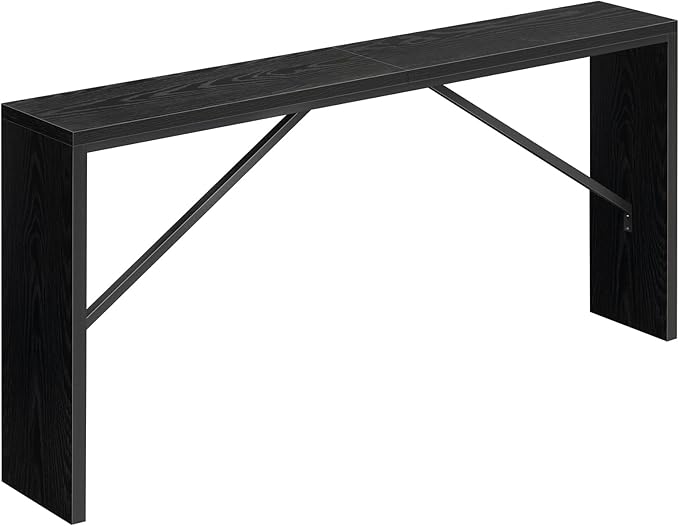 MAHANCRIS Console Table, 62.2" Long Sofa Table Behind Couch, Narrow Entryway