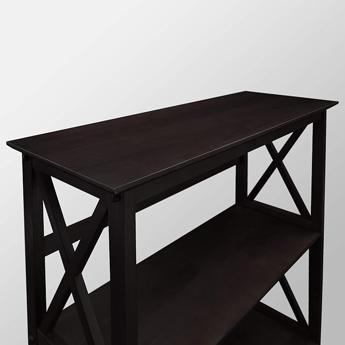 Montego 5-Shelf Bookcase-Black