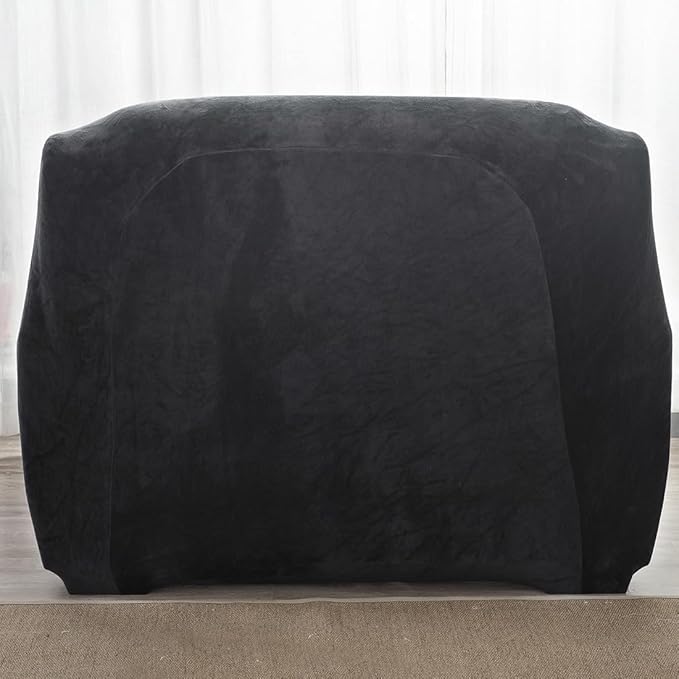 vctops 1-Piece Velvet Plush Stretch Chair Sofa Slipcover Soft Fuzzy Fluffy