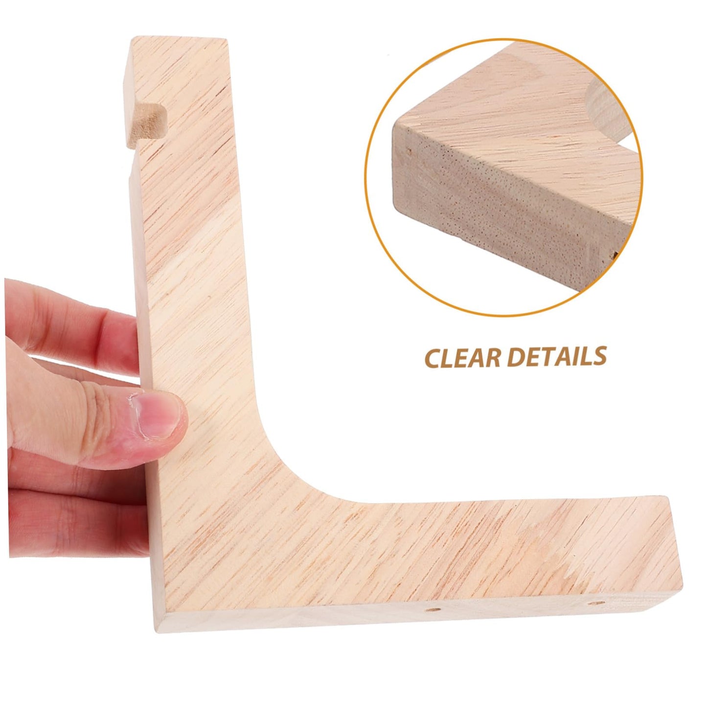 balacoo Wooden Wall Plant Hanger Hooks 2pcs Heavy-Duty Planter Hooks for Indoor and Outdoor Hanging Plants with Wall Mounted Brackets