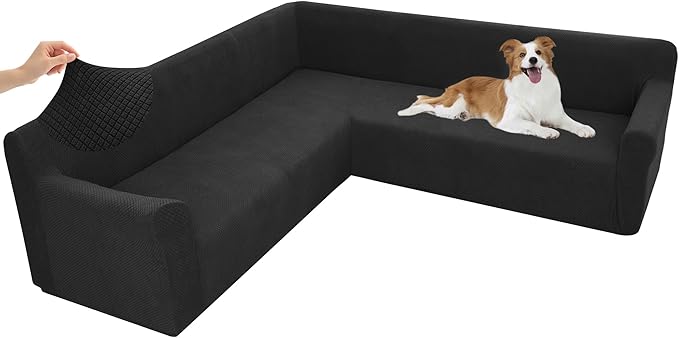 Arfntevss Stretch Sectional Couch Covers L Shaped Corner Sectional Sofa Cover