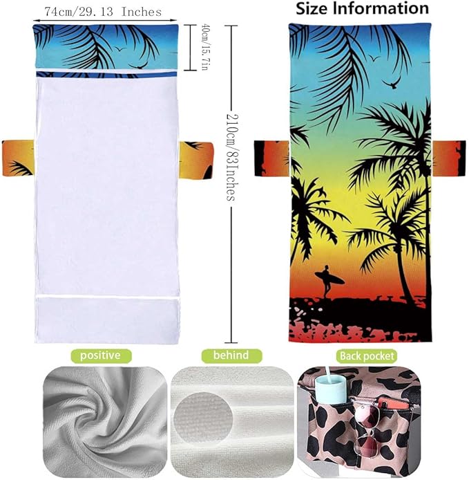 Irisbell Lounge Chair Towel Cover
