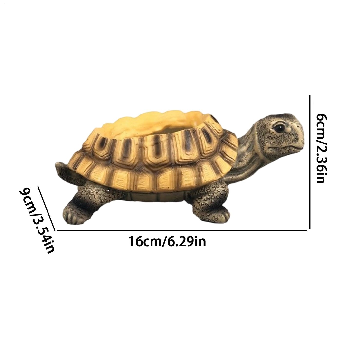 Turtle Planter Pot | Cute Succulents Pot with Drainage Holes | Small Planter,for Indoor Cactus Living Room Study Room Balcony Desk Shelf Windowsill Home Office Women Gardening Enthusiasts