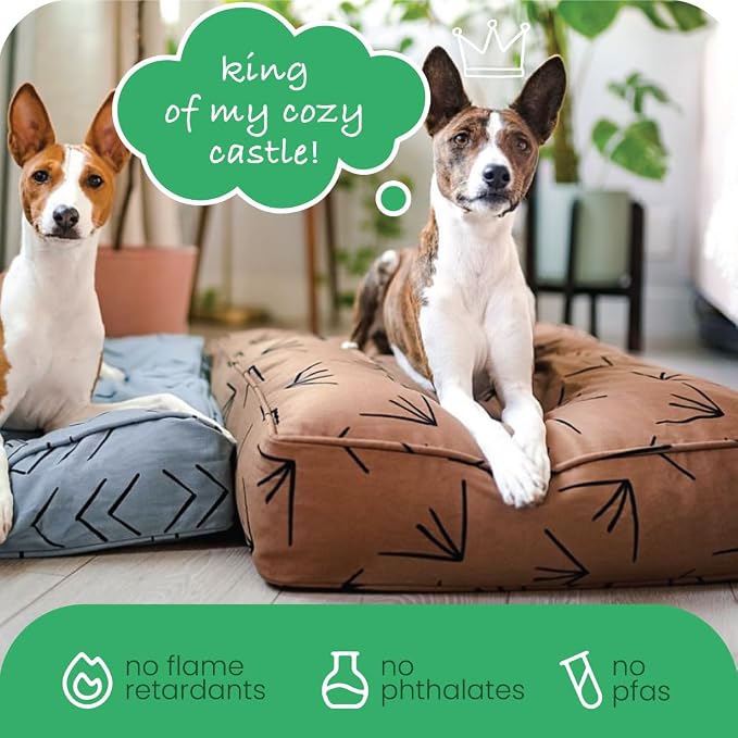 Molly Mutt Heat Waves Dog Bed Duvet Cover, 100% Cotton Canvas Cover for Dog, Puppy, or Cat Bed, Durable, Washable, and Free of Harmful Chemicals, Round, 36"x5"