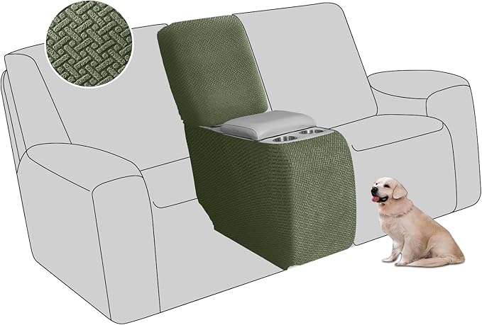 ALIECOM Recliner Sectional Couch Covers L Shape Stretch Corner Reclining