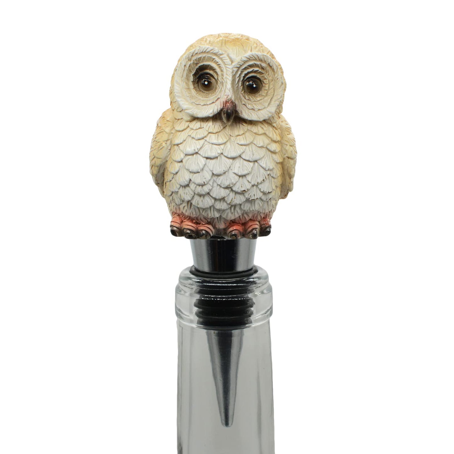Wine Bottle Stopper Owl Decor Beverage Wine Cork Housewarming Gift,Christmas,Thanksgiving,Brown