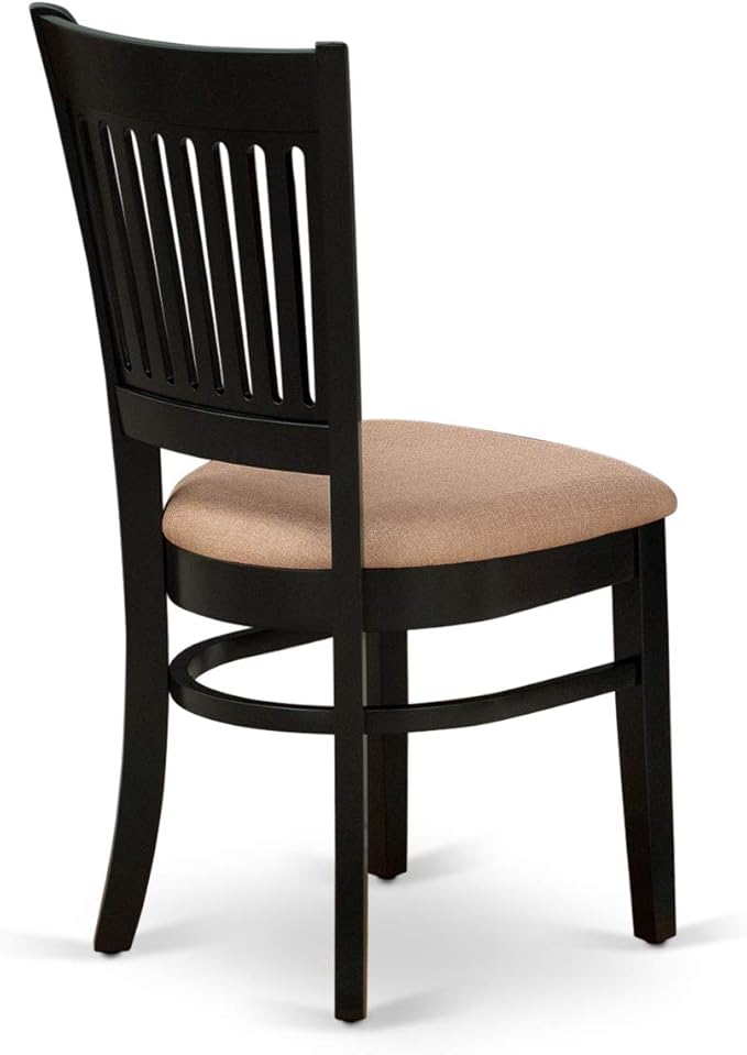 East West Furniture ANVA5-BLK-C 5 Piece Dining Room Furniture Set Includes a