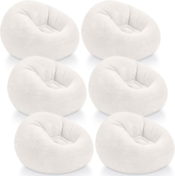 Realspring Inflatable Bean Bag Chairs Outdoor Blow up Camping Chairs Inflatable